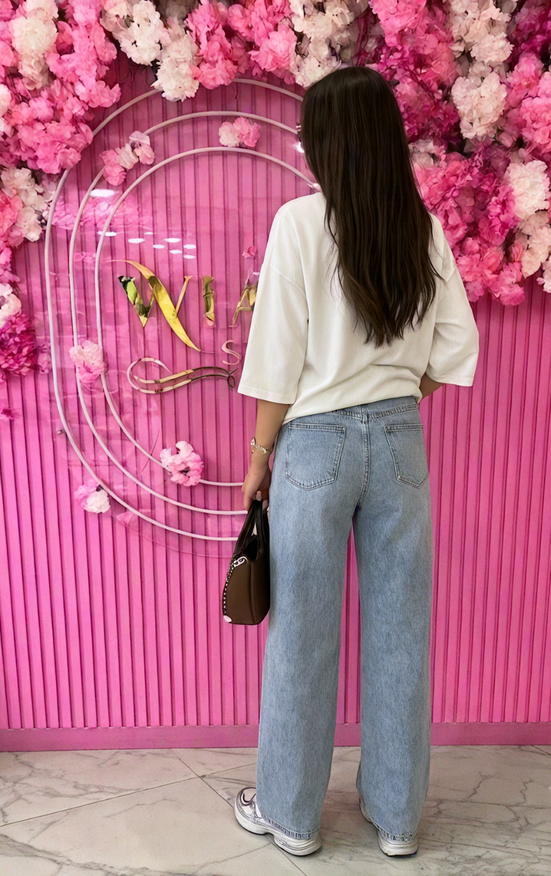 jean oversize à jambes larges